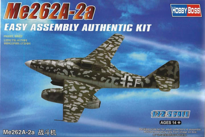 HobbyBoss 1/72 Me262A-2a Easy Kit 80248